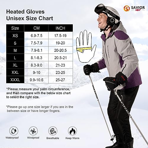 Rechargeable Heated Gloves for Skiing and Snowboarding Y2684