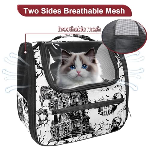 Halloween Cat Backpack Carrier, Breathable Bubble Pet Backpack R5452