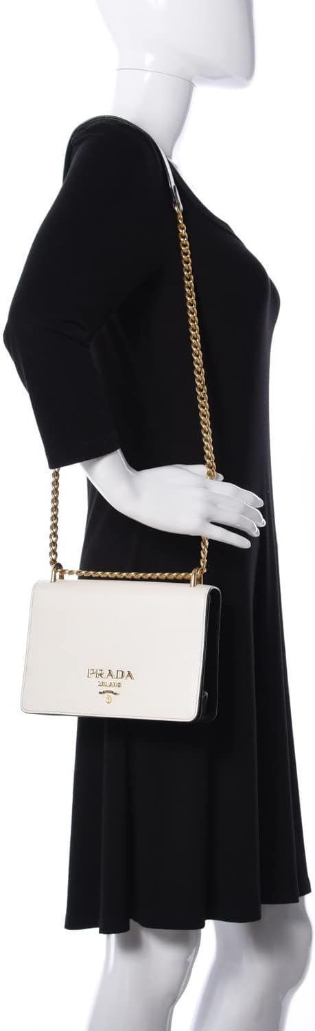 Saffiano Leather Chain Crossbody Bag X133
