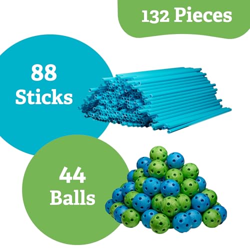 Fort Building Kit with Connecting Sticks & Balls for Kids STEM Play V35833