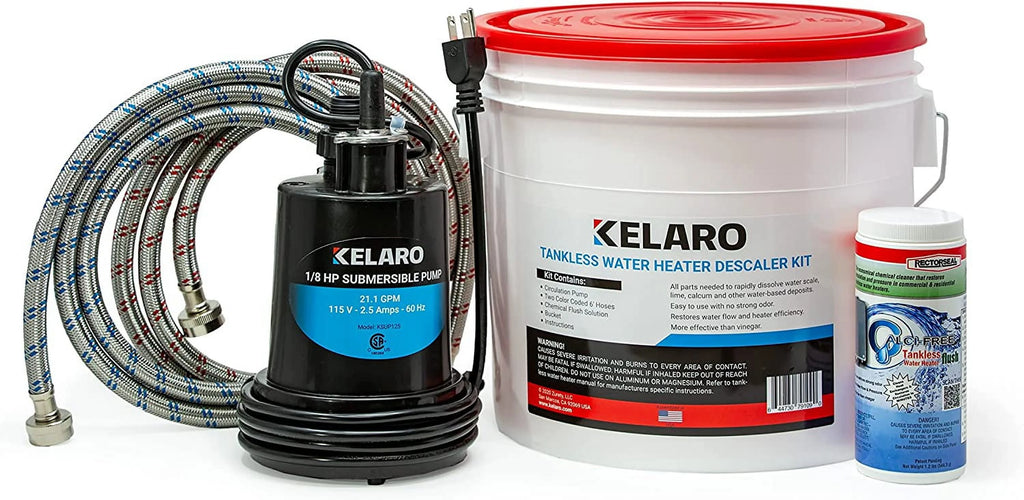 Tankless Water Heater Flushing Kit with Descaler A238