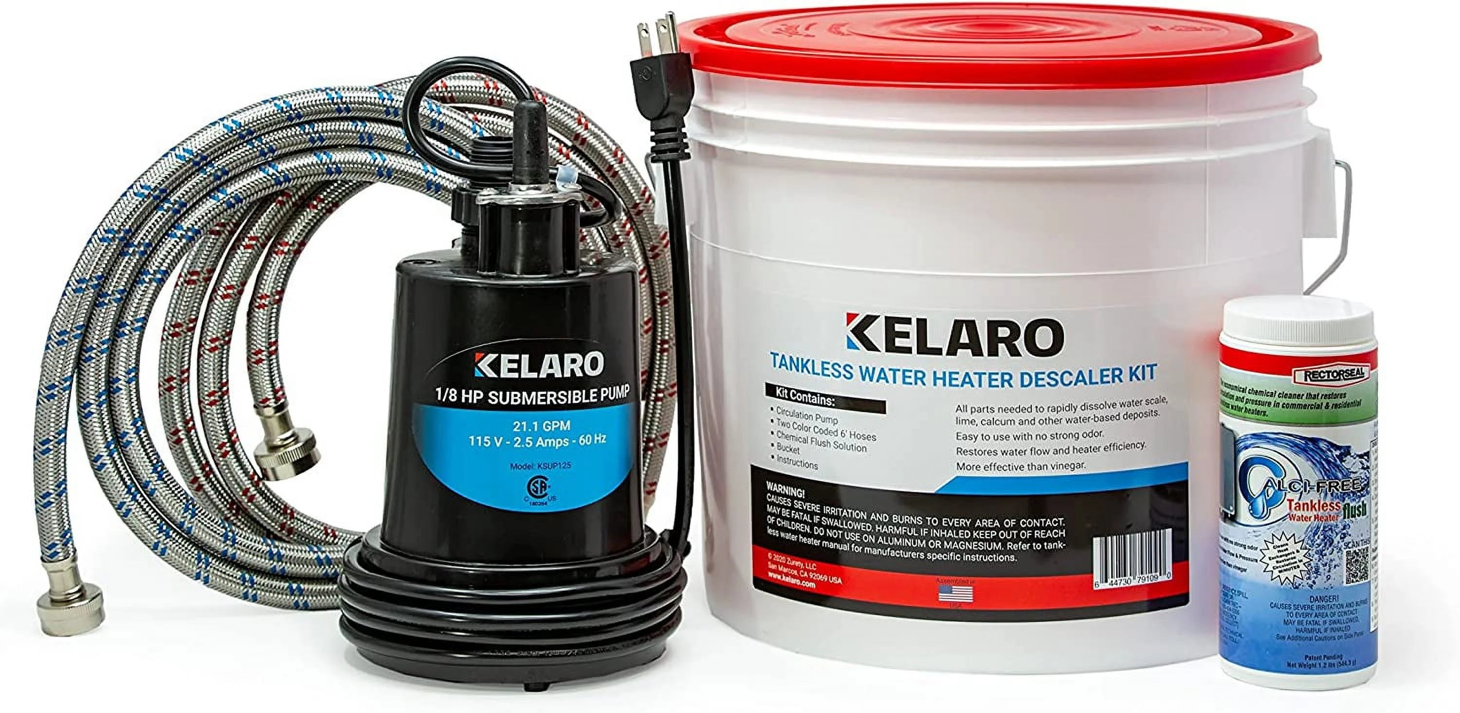 Tankless Water Heater Flushing Kit with Descaler A238