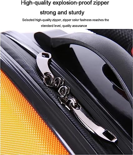 Small Carry-On Luggage with Wheels, Aluminum Alloy Trolley Suitcase J52440