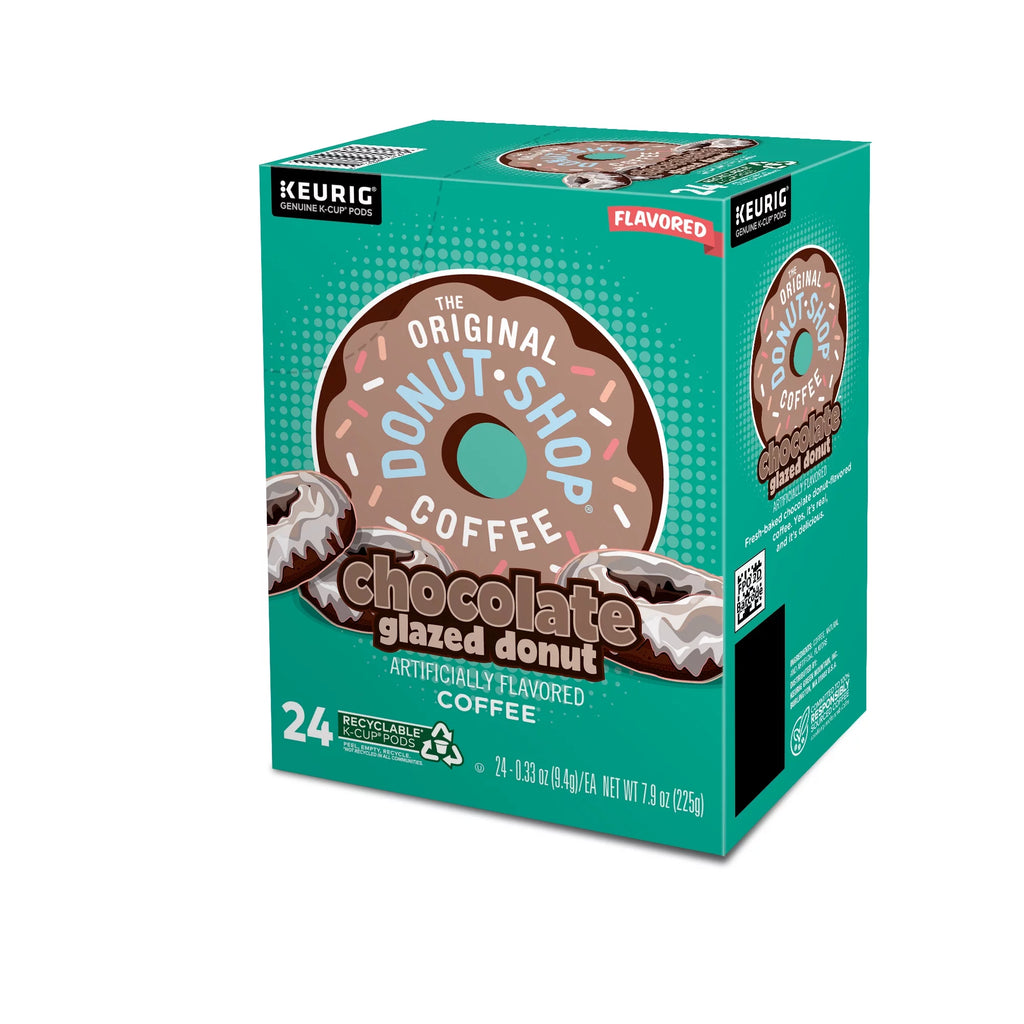 Chocolate Glazed Donut Medium Roast Coffee Pods, 24 Count R1431