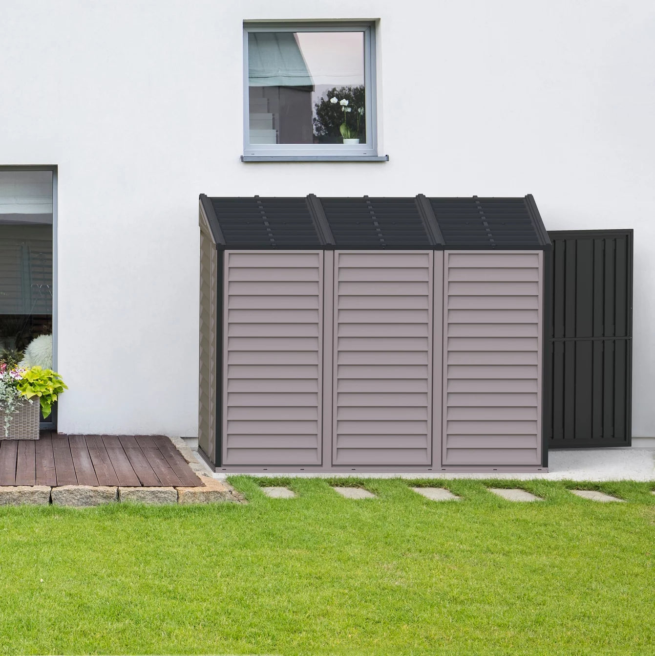 Outdoor Storage Shed with Foundation Kit T452