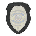 TYTX Leather Police Badge Belt Clip Holder with Universal Round Neck Stainless Steel Chain and Concealed Photo Pocket (Badge Not Included)