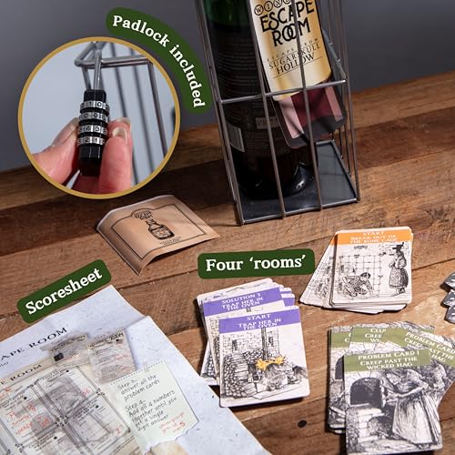 Escape Room Game Wine Bottle Puzzle Box for Adults S480582