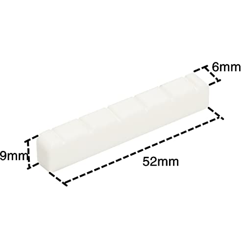 6 String Acoustic Guitar Bone Bridge Saddle and Nut Q356