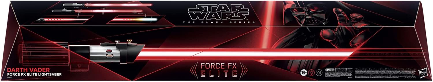 STAR WARS The Black Series Darth Vader Force FX Elite Lightsaber with Advanced LED and Sound Effects, Adult Collectible Roleplay Item