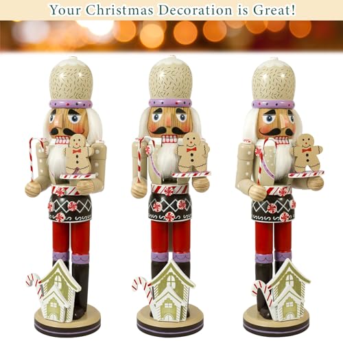 Gingerbread Chef Nutcracker Wooden Christmas Decorations L619768