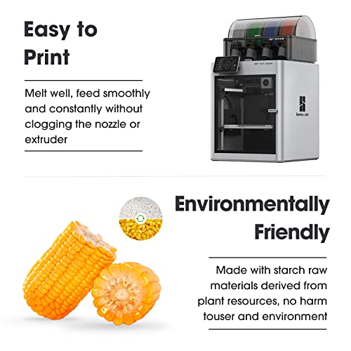 PLA+ Filament 1.75mm for 3D Printer, 1KG Spool, Bone White V301
