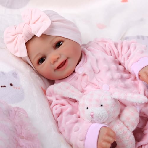 Reborn Baby Doll Sunny - 17 Inch Soft Vinyl Realistic Poseable Doll with Accessories L43468