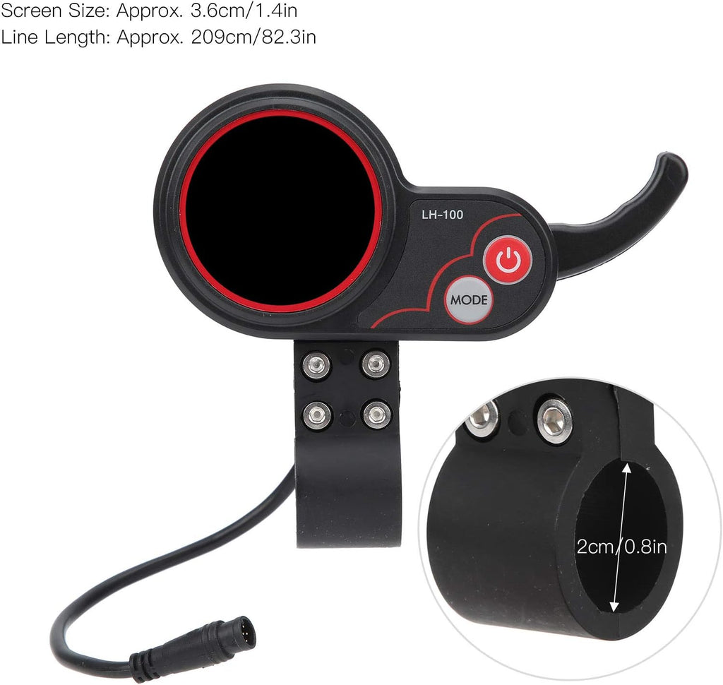 Electric Scooter Thumb Throttle with LCD Display, 24V 36V Speedometer P413