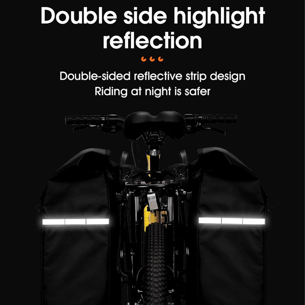Bike Rear Rack Bag 30L with Reflective Stripe Q6890