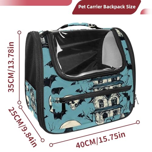 Halloween Cat Backpack Carrier, Breathable Bubble Pet Backpack R5452