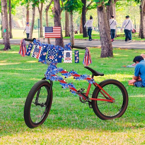 Patriotic Bike Ribbon Streamers for Kids Independence Day Parade B20996