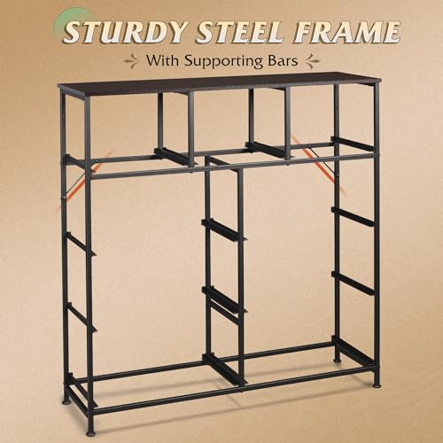 9-Drawer Fabric Storage Tower for Bedroom, Closet, Tall Chest Organizer with Steel Frame R839993