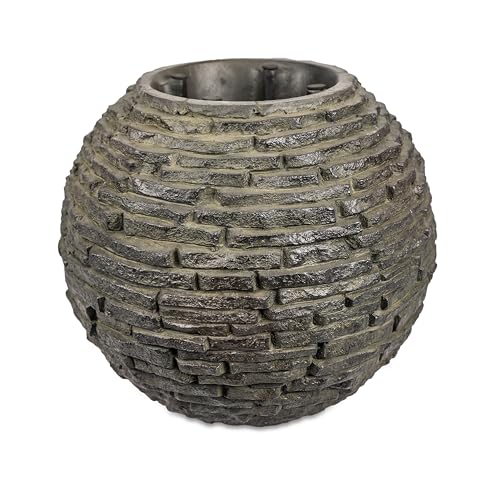 Stacked Slate Sphere Water Fountain for Garden E42324