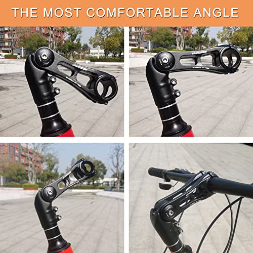 Bike Stem 130 Degree Adjustable 75mm 90mm 130mm for 31.8mm Handlebars V52473