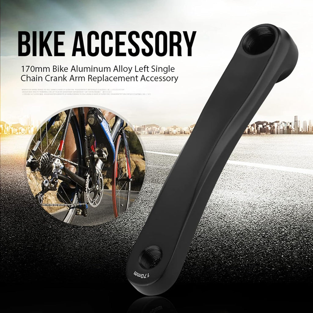 Bike Crank Arm, 170mm, Left Side Replacement for Bicycles J388