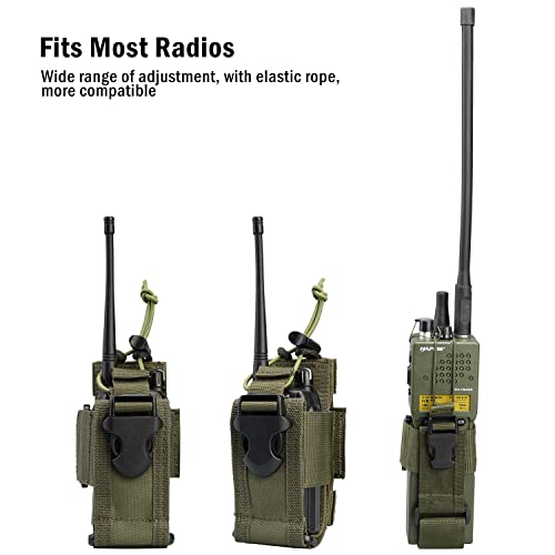 Radio Holster, MOLLE Radio Pouch for Vest, Walkie Talkie Holder for Duty Belt N50682