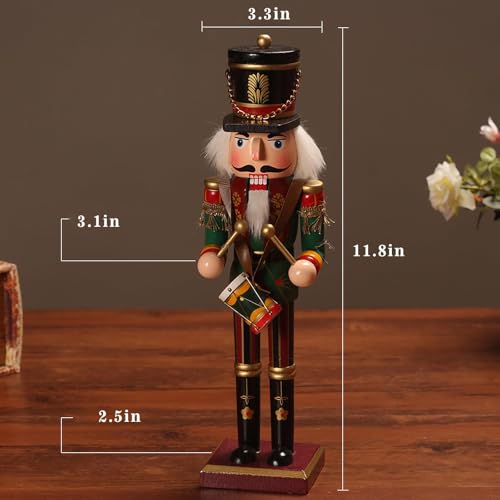 Wooden Nutcracker Ornaments Christmas Decoration Figures (12 Inch, Set) A862348