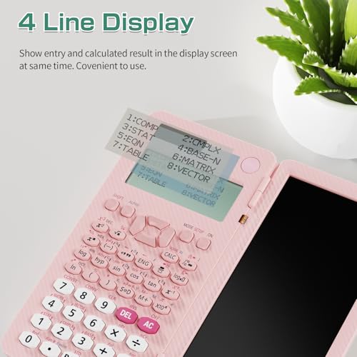Scientific Calculator with Notepad, 2-Line Display, Solar and Battery Powered Q967