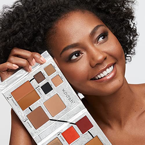 Fold Out Face Makeup Palette, Travel All in One, Neutral Cream & Powder C383147