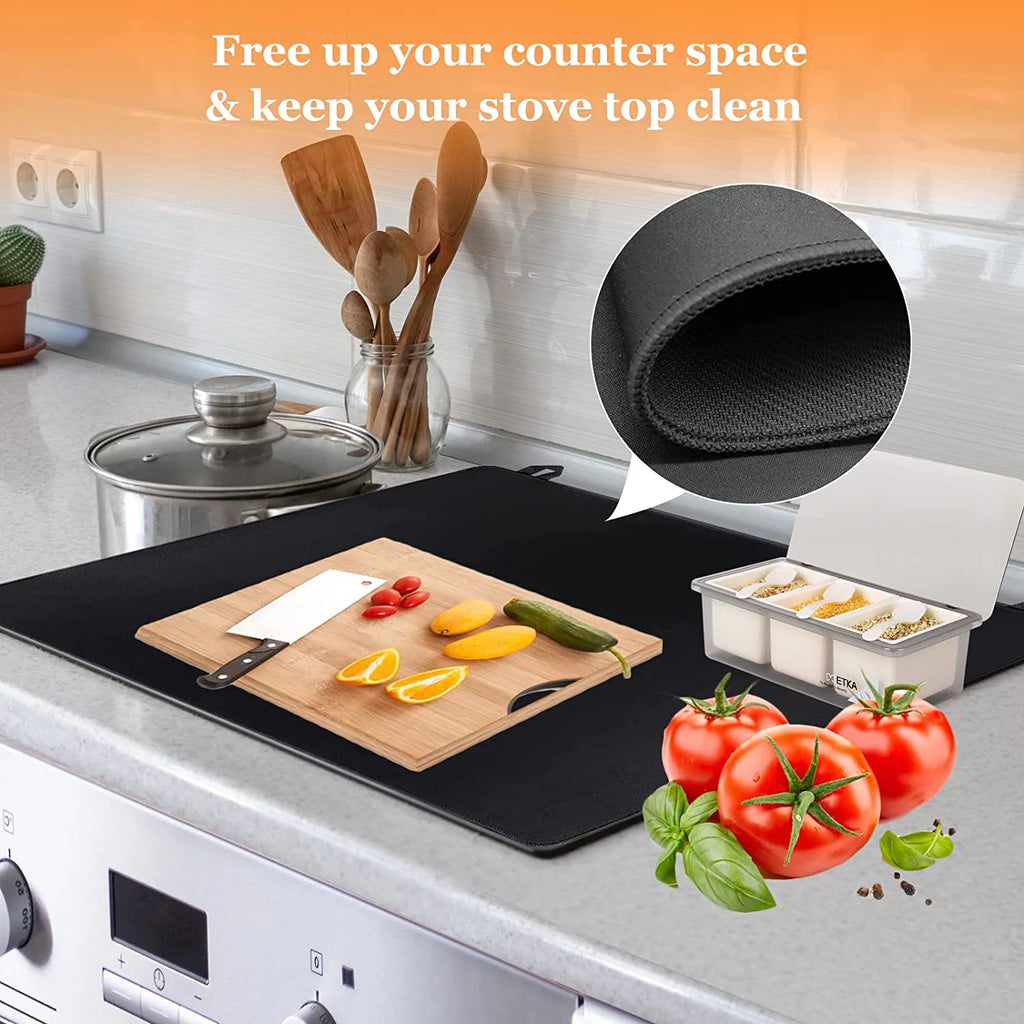 Ceramic Glass Stove Top Protector, 28.5 x 20.5 Inch with 2 Hooks H195154