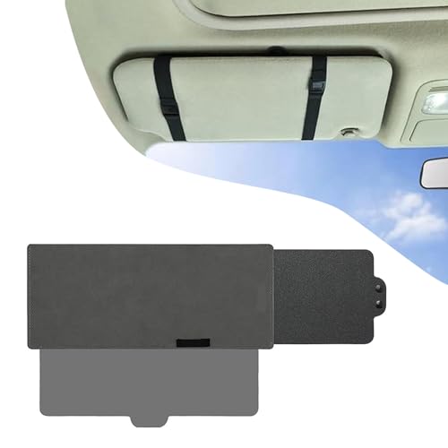 Yumfugu 1 PC Car Sun Visor Extender, 12.2" x 5.9" PC Retractable Car Sun Visor Anti-Glare to Prevent Sun Glare, Snow Blind Visor, Safe Driving Accessory, Compatible with Most Car Models