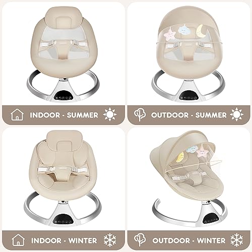 Portable Baby Swing with Music and Remote Control K431768