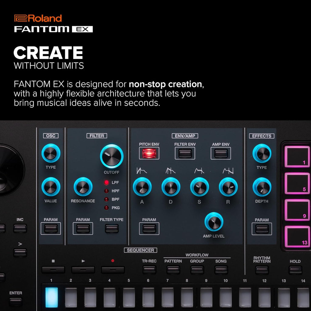 61-Key Synthesizer with Advanced Sound Engines R918