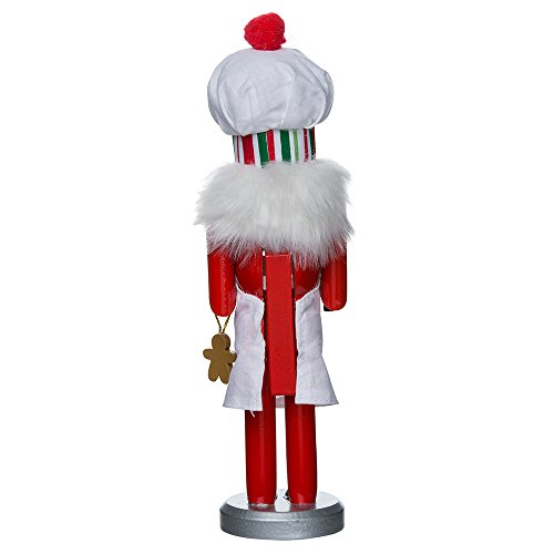 Red Baking Nutcracker Chef 10 inch Wood Tabletop Figurine P8320