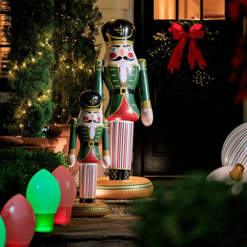 Giant Inflatable Pink Nutcracker Christmas Decor, Indoor/Outdoor F1618