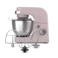 Hamilton Beach Electric Stand Mixer, 4 Quart Stainless Bowl, 7 Speeds, Tilt-Head, Dough Hook, Whisk and Flat Beater, Splash Guard, 300 Watts, Rose, 63386