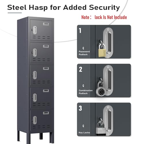 Metal Cabinet with Lockable Door for Office, Gym, School, Home A290