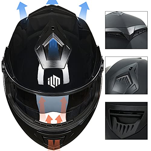 Modular Full Face Motorcycle Helmet with Dual Visor Y242540