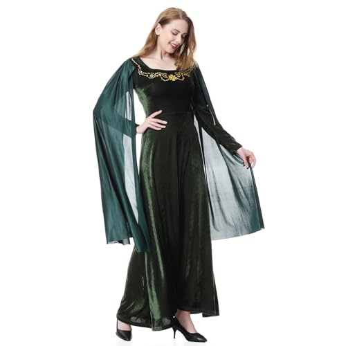 Medieval Tea Party Dress with Bubble Sleeves and Belt J695606
