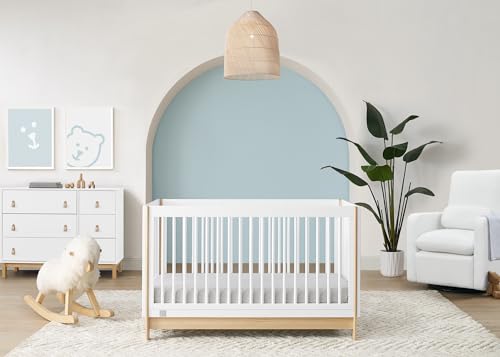4-in-1 Convertible Crib, Bianca White/Natural A58351