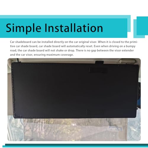 Car Sun Visor Extender, Retractable Anti-Glare Visor for Driving M4732