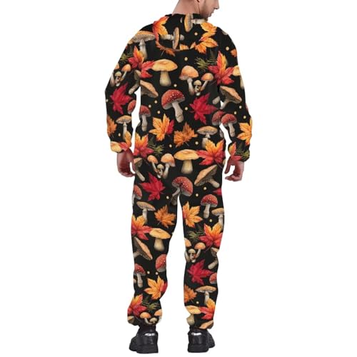 Adult Onesie Hooded One-Piece Pajama Zipper Jumpsuit for Men and Women I930