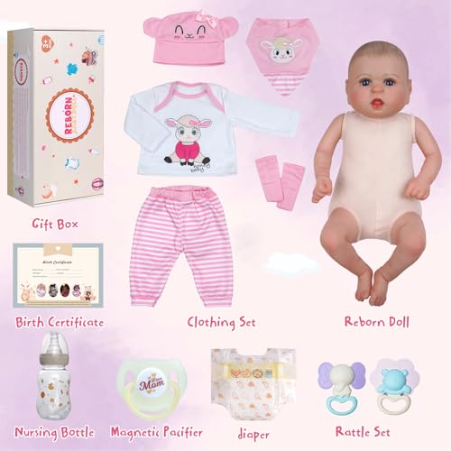 20 Inch Handmade Realistic Reborn Baby Doll with Soft Body Q8447