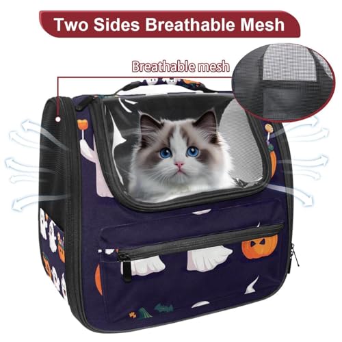 Halloween Pet Carrier Airline Approved for Small Medium Dogs Cats S688252