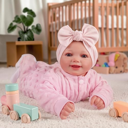 Reborn Baby Doll Sunny - 17 Inch Soft Vinyl Realistic Poseable Doll with Accessories L43468