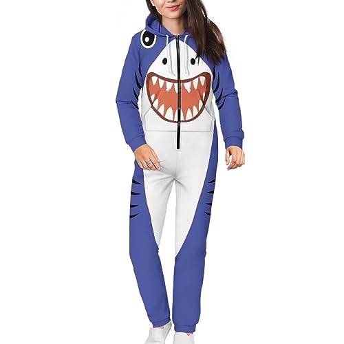 Adult Onesie Hooded One-Piece Pajama Zipper Jumpsuit for Men and Women I930