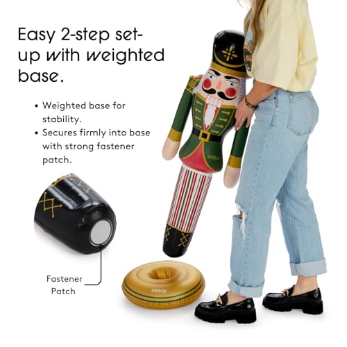 Giant Inflatable Pink Nutcracker Christmas Decor, Indoor/Outdoor F1618