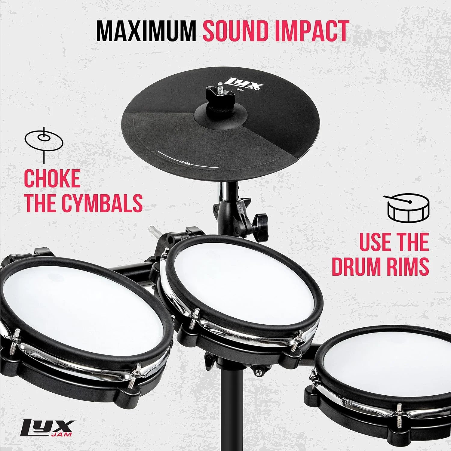8-Piece Electronic Drum Set for Adults Z643