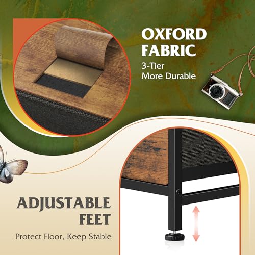 9-Drawer Fabric Storage Tower for Bedroom, Closet, Tall Chest Organizer with Steel Frame R839993