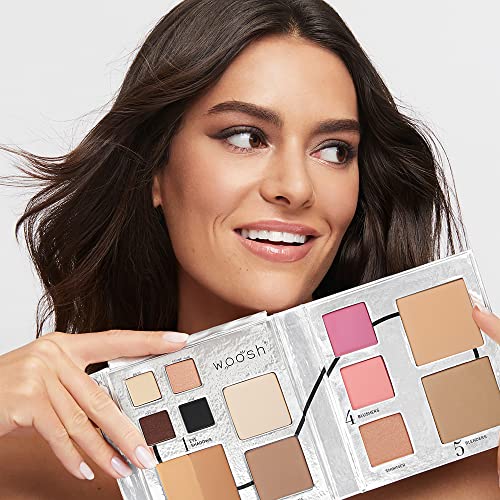 Fold Out Face Makeup Palette, Travel All in One, Neutral Cream & Powder C383147