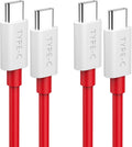 OnePlus 8T 9 Pro 10T Charging Cable Warp Charge 65W,COOYA USB C to USB C Cable for iPhone 15 MacBook Air Pro 2020,6FT 2Pack Super Fast Charging Cord for Samsung Galaxy S24 Ultra S23 FE S22 S20 S21 A54